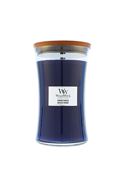 WoodWick Αρωματικό κερί Hinoki Dahlia με ξύλινο φυτίλι, 609 γρ.