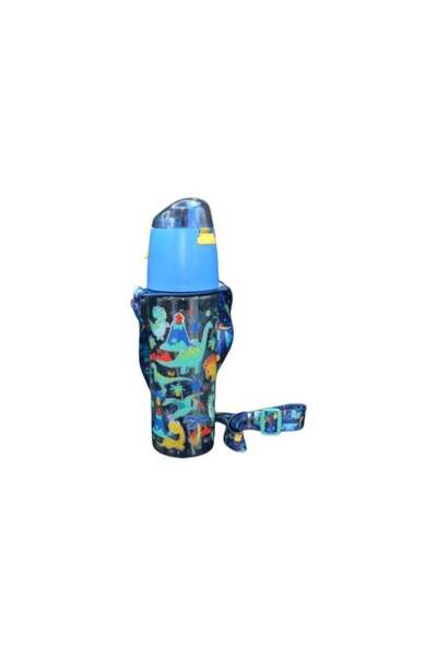 Five Dream House 580ml Kids Spray Water Bottle with Dinosaur World Print, 2-i...