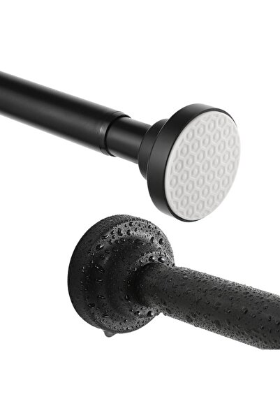 OEM Bară extensibilă pentru perdea de duș, 100-185 cm, negru