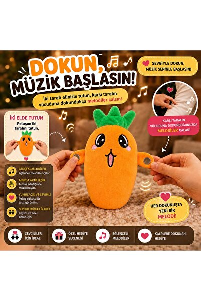 KOZMİK GİFT Tene,Vucuda ve Kola Dokununca Melodi Çalan Muz Peluş Oyuncak – Mü...