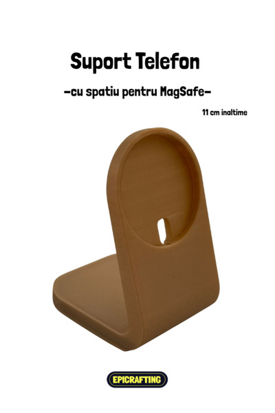 Epic Crafting Βάση τηλεφώνου με χώρο για MagSafe και θέση για φορτιστή ρολογιού