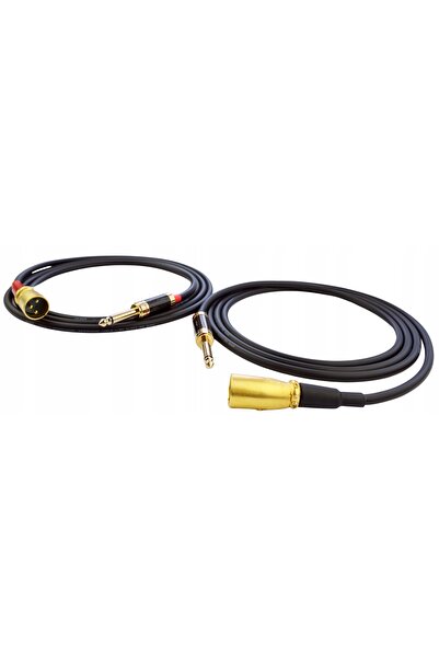 NO BRAND Cablu 2x jack stereo de 6,3 – 2x XLR (M) tată Klotz, 2 m