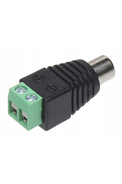 NO BRAND Conector adaptor RCA cu șurub, tip priză, 10 bucăți