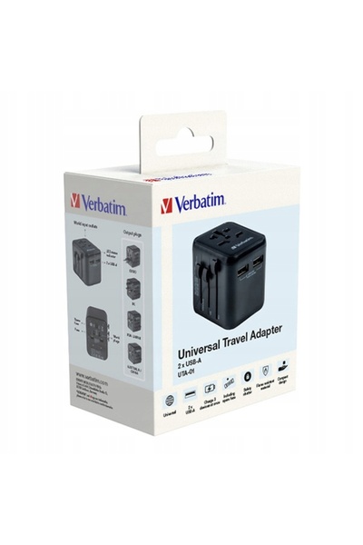 Verbatim Adaptor de călătorie UTA-01 2 x USB (Global)