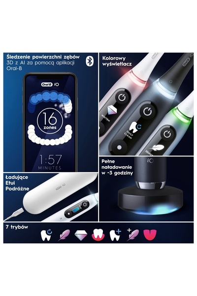 Procter & Gamble Kit Oral-B: Periuță de dinți iO9 + 4 capete de periuță iO Ul...