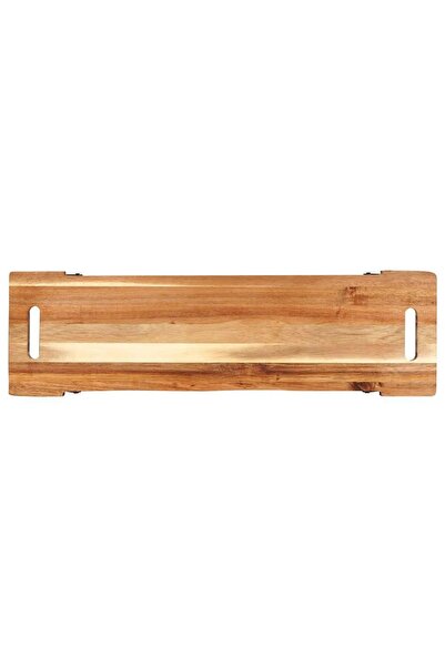 Excellent Houseware Platou de servire din lemn cu picioare pentru gustări, me...