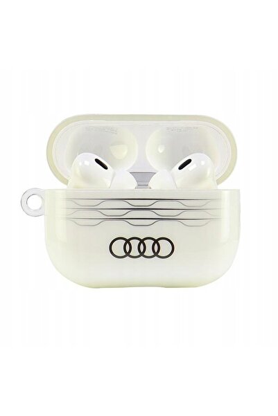 NO BRAND Husă Audi IML cu model geometric pentru AirPods Pro 2, albă