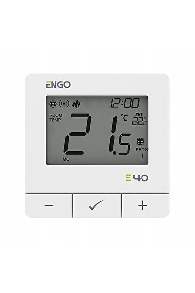 NO BRAND ENGO E40-BATW controler de temperatură programabil, montat pe supraf...