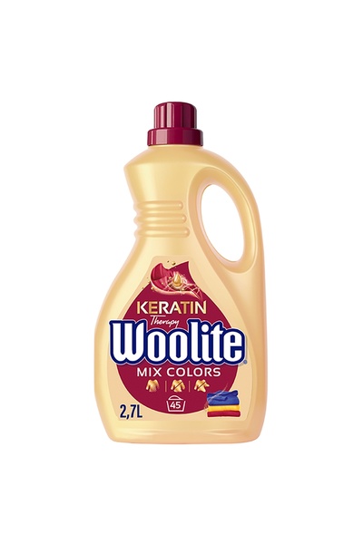 Woolite Detergent lichid de rufe pentru culori Keratin Therapy Mix Culori 3x2,7L