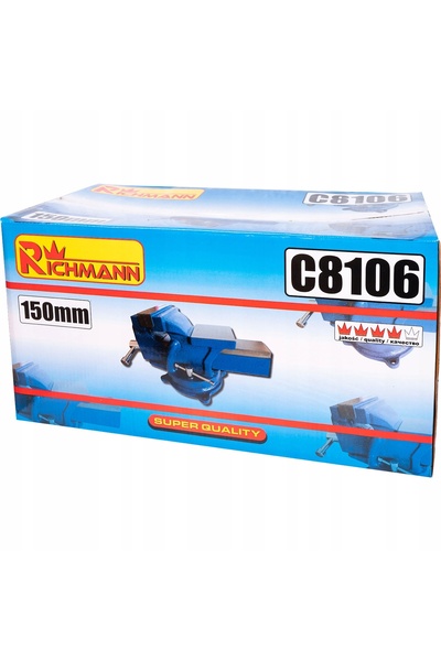richmann Suport pentru chei din oțel călit, rotativ la 360 de grade, de 150 mm
