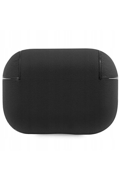 BMW BMAP2SSLBK Husă pentru AirPods Pro 2 (2022/2023) negru/negru Piele naturală