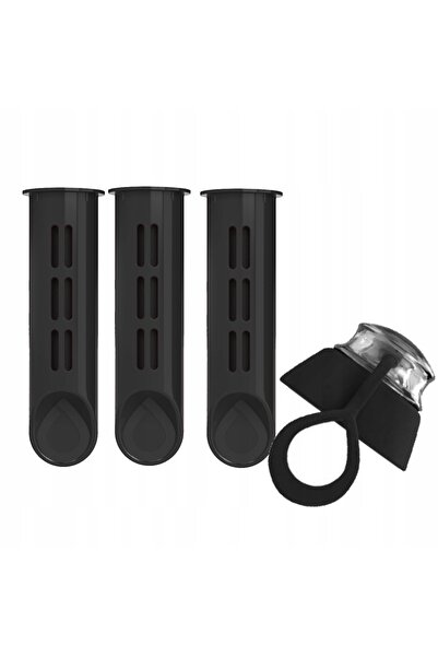 Dafi Set sticlă cu filtru negru moale 0,7l + capac + 5x cartuș filtrant