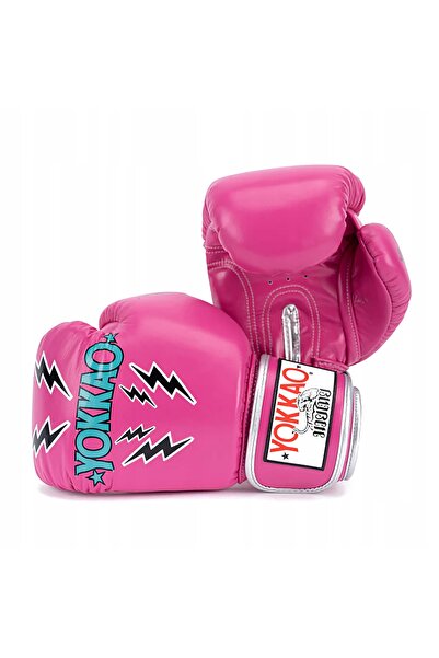 Yokkao Mănuși de box pentru bărbați Stadium fuchsia 14 oz
