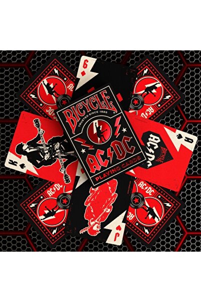 NO BRAND Cărți de joc Bicycle AC/DC în stil rock – cea mai mare selecție de p...