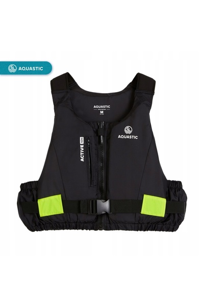 NO BRAND Vestă de siguranță AQUASTIC Active 50N, negru, XXS (30-40 kg)