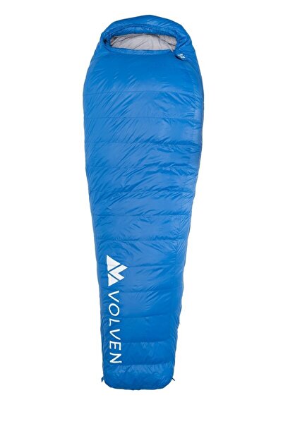 NO BRAND VOLVEN Skadi 600 sac de dormit turistic din puf, albastru, pentru dr...