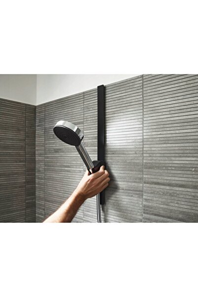 Hansgrohe Suport de duș montat pe perete WALLSTORIS negru mat