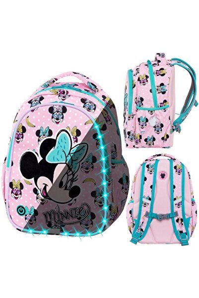 NO BRAND COOLPACK Ghiozdan școlar LEDPACK strălucitor MINNIE MOUSE pentru fet...