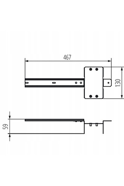 KANLUX ADAPTOR DE MONTARE PENTRU TABLIOATE ELECTRICE KP-DB KMCCB125 DIN DB24 ...