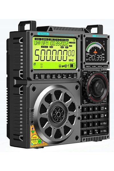 NO BRAND Receptor global HRD-C919 MW, SW, FM, VHF, UHF, PMR, radio de urgență
