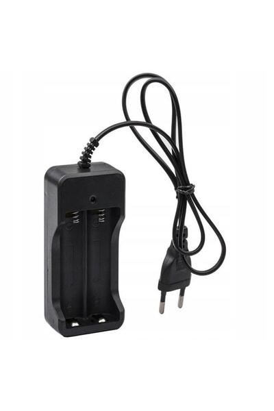 NO BRAND Încărcător de acumulatori dual 18650 cu încărcare automată
