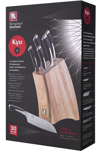 NO BRAND AMEFA RICHARDSON Set de 5 cuțite de bucătărie ascuțite, forjate KYU,...