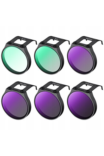 K&F CONCEPT Set de filtre 6 în 1: Filtru polarizator PL, UV, ND8, ND16, ND32,...