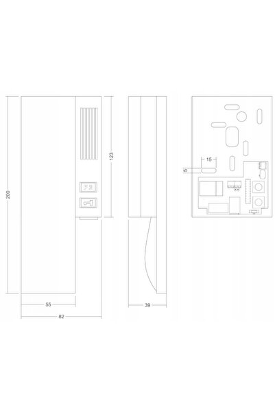 Aco Interfon Unifon Digital INSUP 720, set cu cască, cu 2 fire, pentru clădire