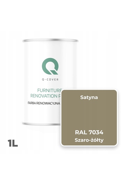NO BRAND Vopsea pentru fațada dulapului de bucătărie gri galben RAL 7034 sati...