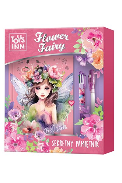 NO BRAND Jurnal secret cu lacăt FAIRY BELLISA + 2 pixuri, set