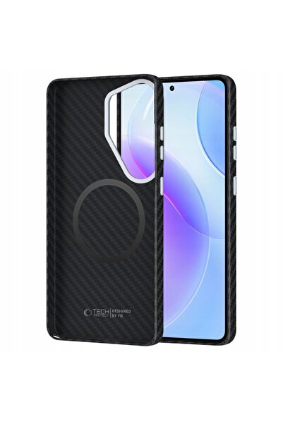 NO BRAND Husă Tech Protect Ion Carbon Magsafe Galaxy S26 Ultra Negru/Argintiu