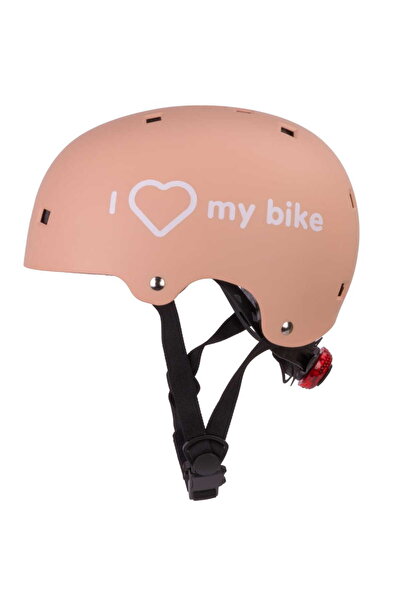 NO BRAND SUN BABY I Love My Bike Cască Morelowy pentru copii cu lumină (mărim...