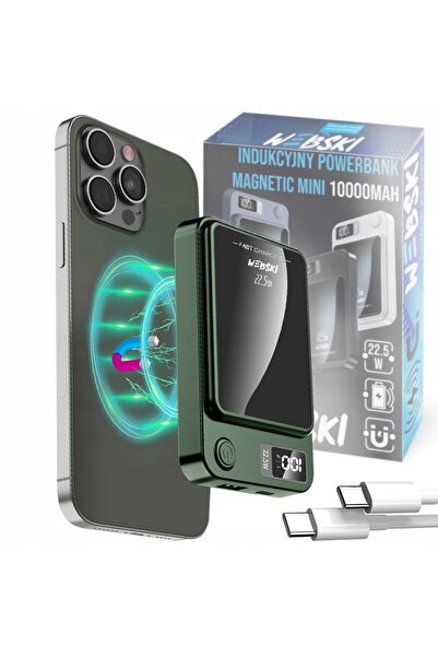 NO BRAND POWERBANK MAGNETIC INDUCTIV MAG SAFE 10000 MAH 22,5W + CABLU CC