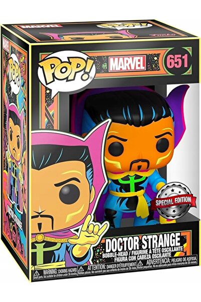 Funko Figurină MARVEL POP cu lumină neagră, tip CHIBI, de colecție