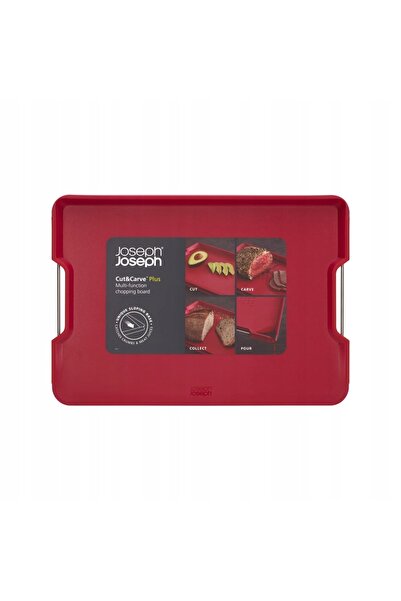 Joseph Joseph Cut&Carve Plus Placă cu două fețe L roșu