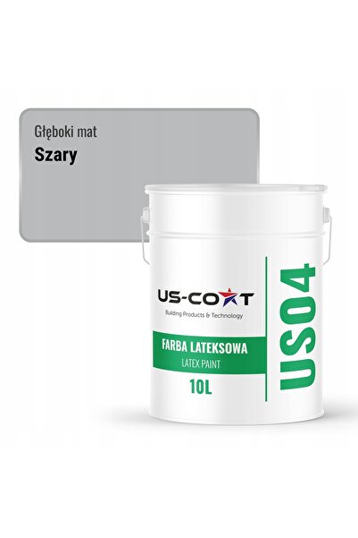 NO BRAND Vopsea latex de perete, gri, H1050, 10L, mat intens, pentru pereți ș...
