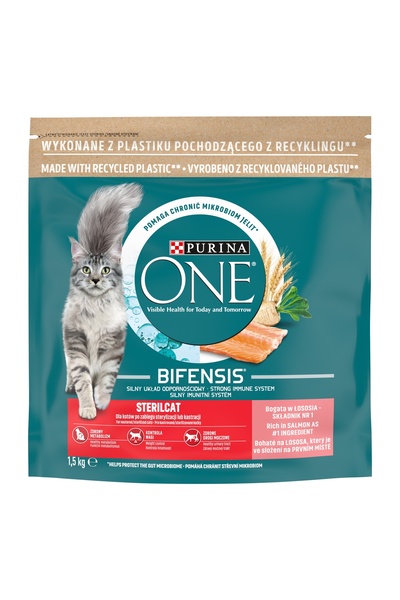 NO BRAND Hrană pentru pisici PURINA ONE Bifensis Sterilcat Vită cu grâu 6 x 1...
