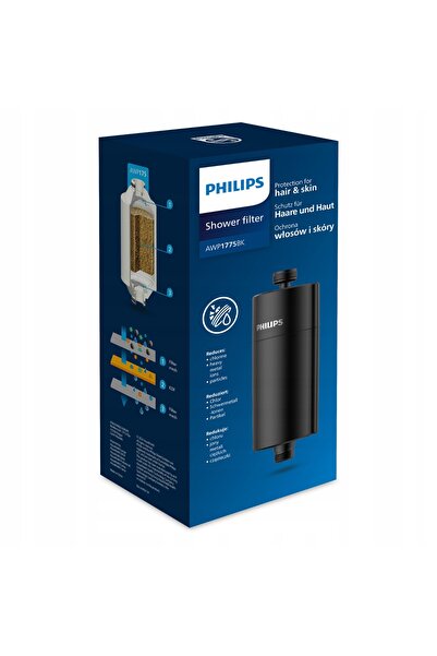 Philips Filtru de duș AWP1775BK/10 Negru