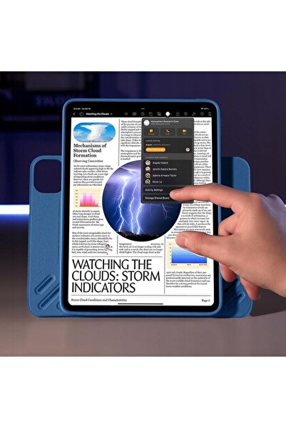 NO BRAND Husă tip carte cu suport pentru iPad Pro 11 " generația a 5-a/a 6-a ...