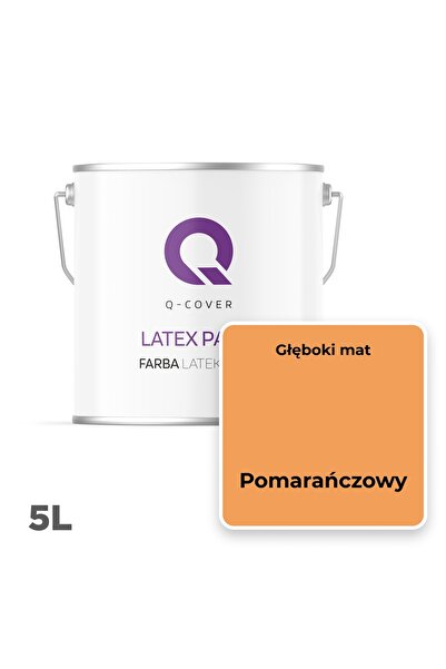 NO BRAND VOPSEA LATEX PENTRU PERETI, CULOARE PORTOCALIU H5944, 5 L, MAT, PROD...