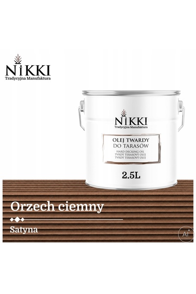 NO BRAND Ulei pentru lemn pentru podele de pontoane nuc închis D080 2,5L sati...