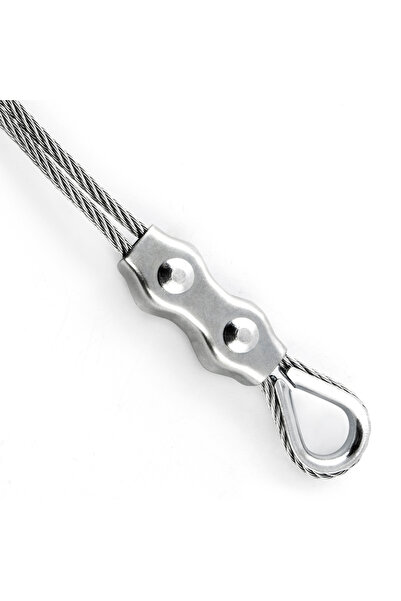 NO BRAND CLEMĂ DUBLA PENTRU ȘA, 4 mm, frânghie, 50 buc.