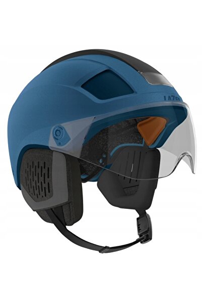 Lazer Cască de bicicletă urbană Nova KinetiCore Blue cu lumină (Mărimea L)