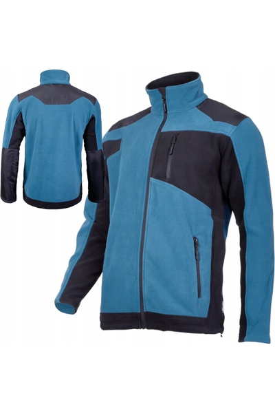 NO BRAND Hanorac din fleece cu accente turcoaz. XL