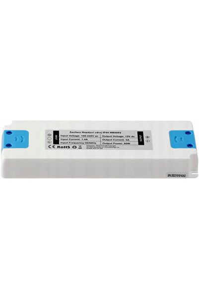 NO BRAND Sursă de alimentare subțire pentru mobilier 12V 5A 60W IP44 pentru b...
