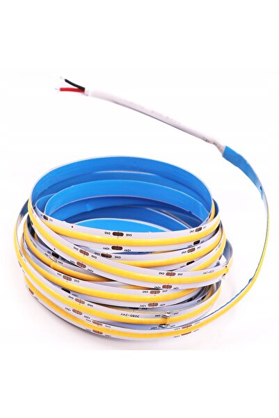 NO BRAND KIT LED bandă COB 12V 60W 5m NEON + Sursă de alimentare