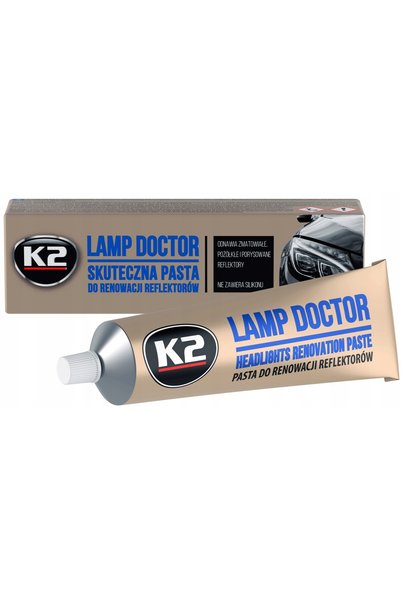 K2 4x Pastă Lamp Doctor 60g – Restaurare faruri, elimină aburirea
