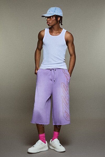 Bershka Şardonlu jogger bermuda