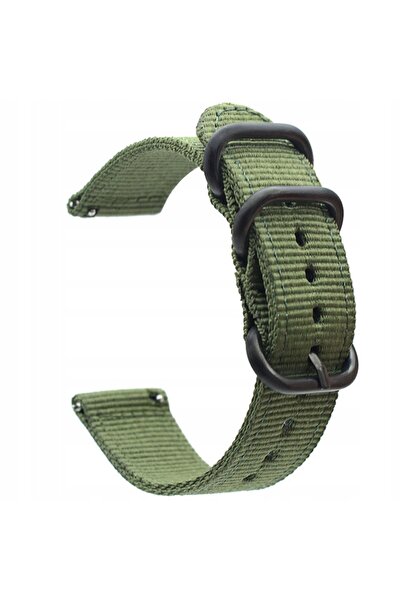 NO BRAND SPACECASE Curea de ceas NATO 20 mm, verde, pentru Apple Watch 6, 7, ...