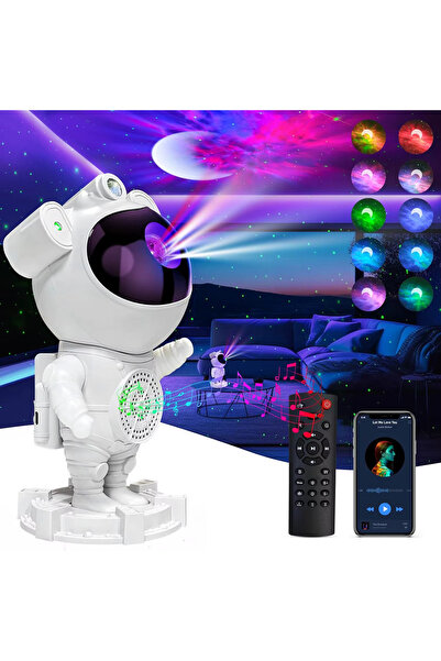 NO BRAND Proiector de stele Astronaut, Lampă de noapte cu cer înstelat și dif...